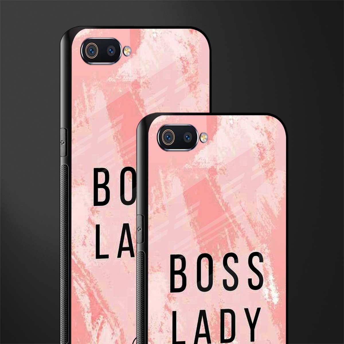 boss lady glass case for realme c2 image-2