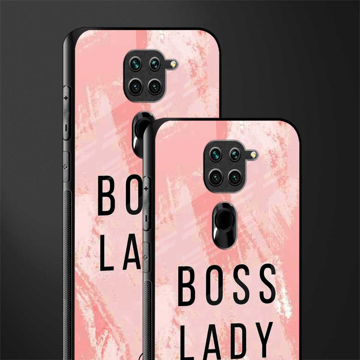 boss lady glass case for redmi note 9 image-2