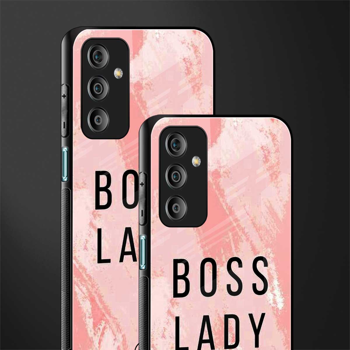 boss lady back phone cover | glass case for samsung galaxy f23 5g