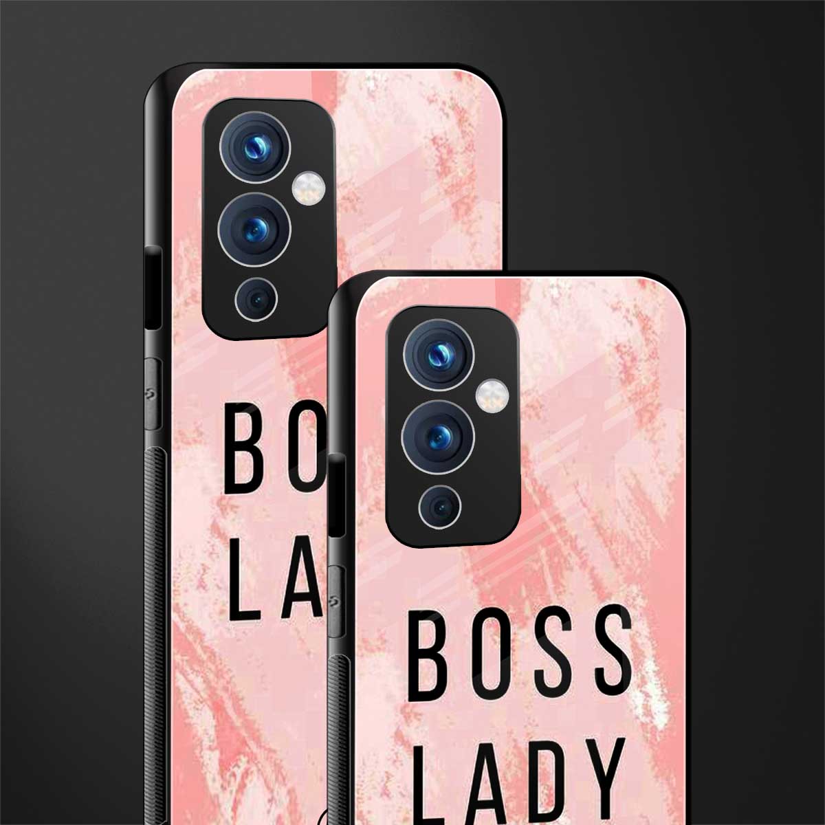 boss lady back phone cover | glass case for oneplus 9