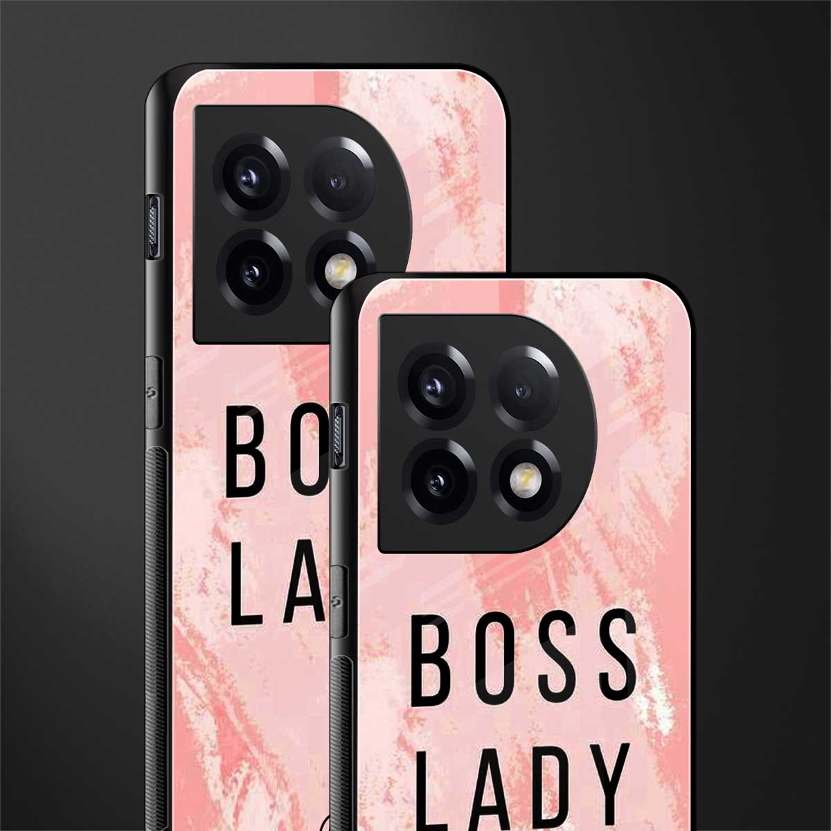 boss lady back phone cover | glass case for oneplus 11