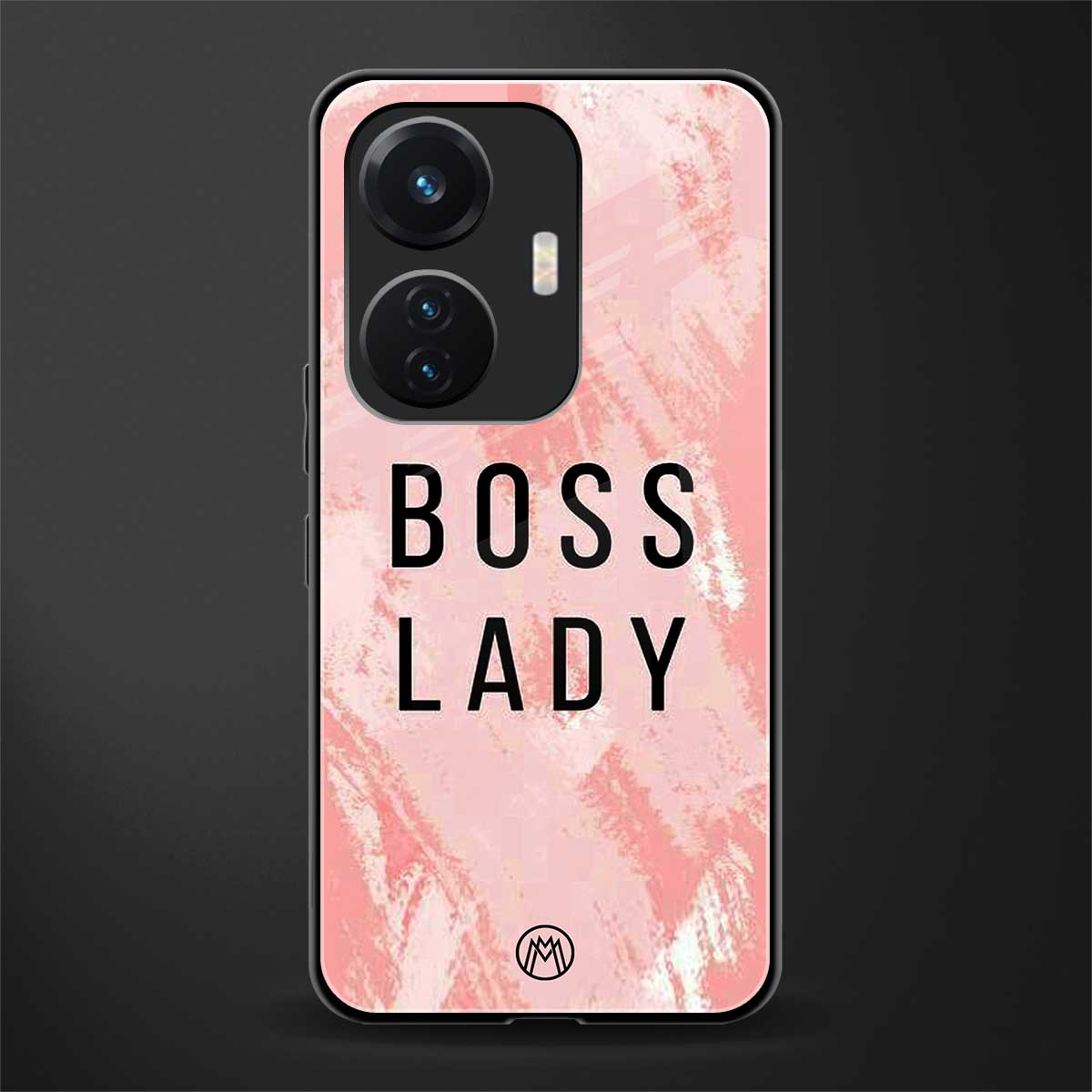 boss lady back phone cover | glass case for vivo t1 44w 4g