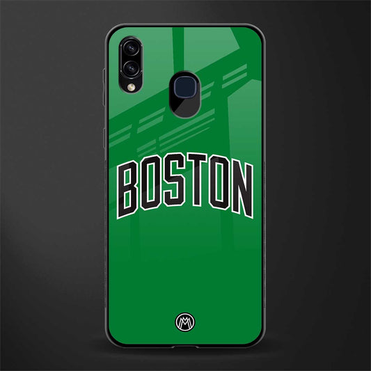 boston club glass case for samsung galaxy a30 image