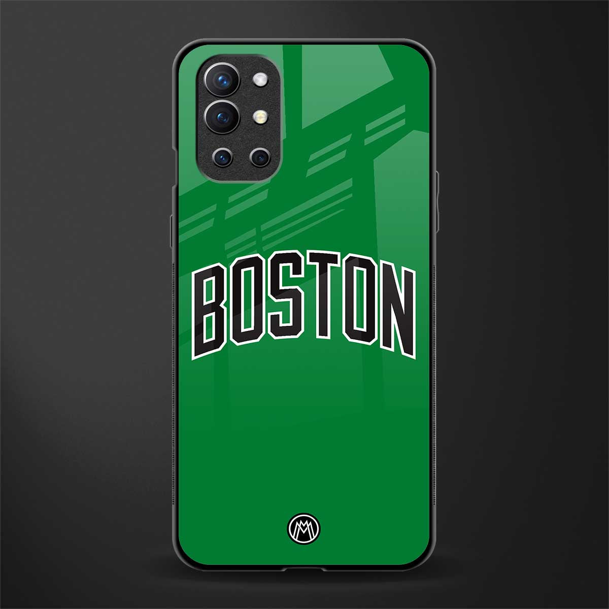 boston club glass case for oneplus 9r image
