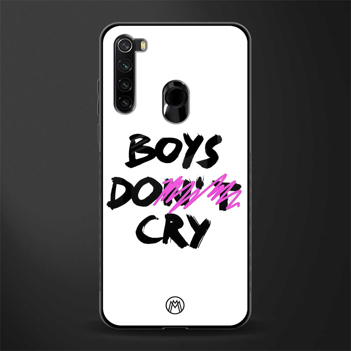 boys do cry glass case for redmi note 8 image