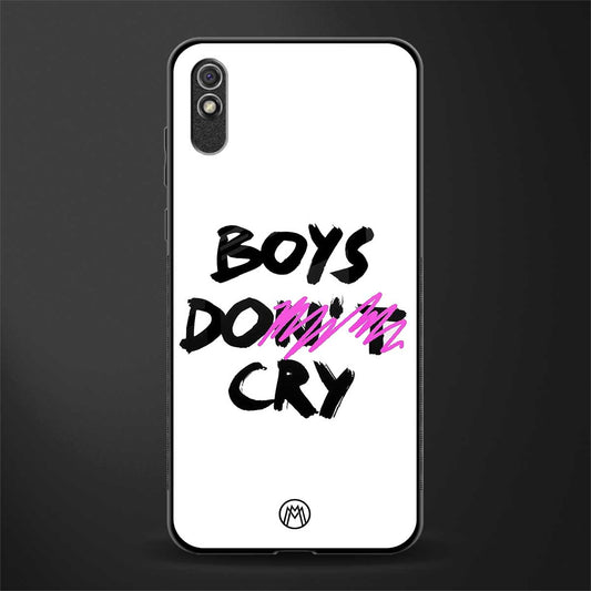 boys do cry glass case for redmi 9a image