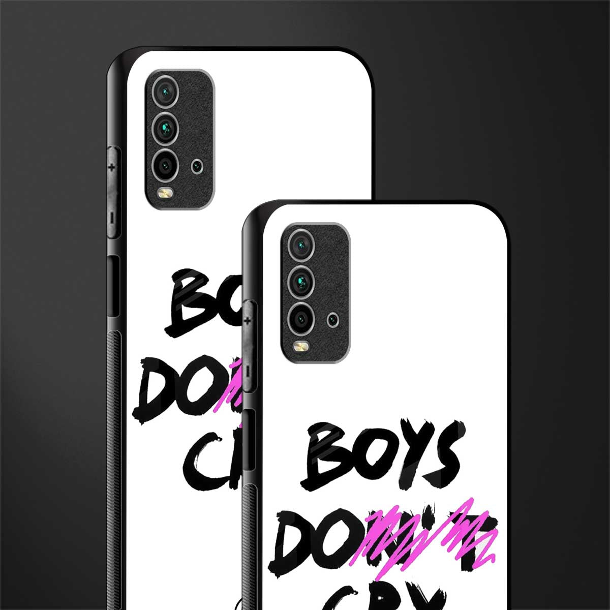 boys do cry glass case for redmi 9 power image-2