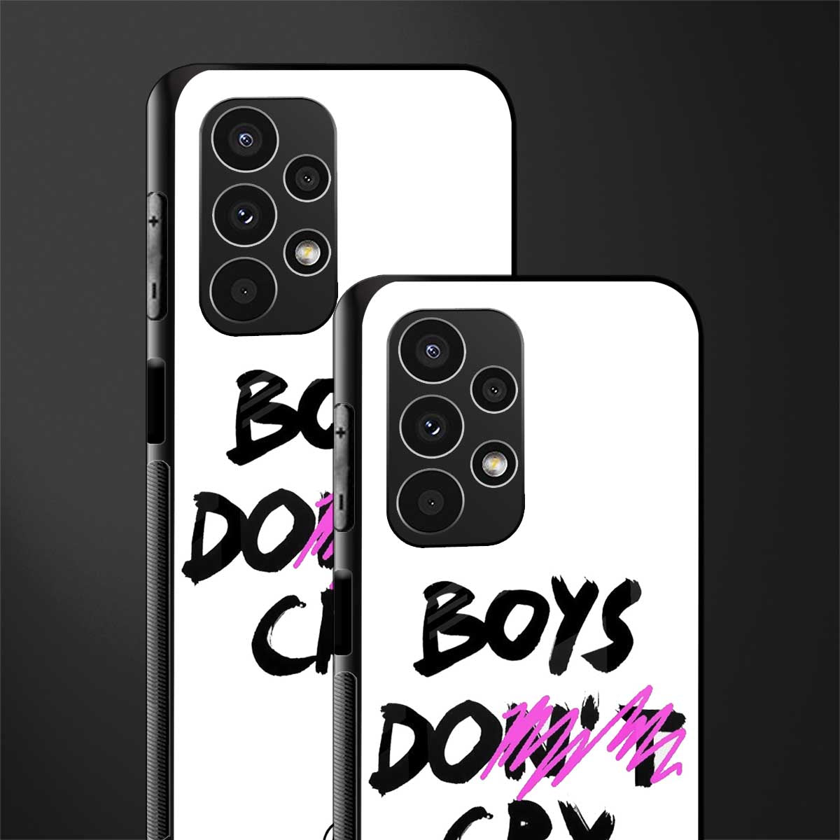 boys do cry back phone cover | glass case for samsung galaxy a13 4g