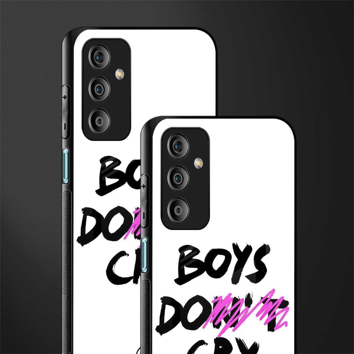 boys do cry back phone cover | glass case for samsung galaxy f23 5g