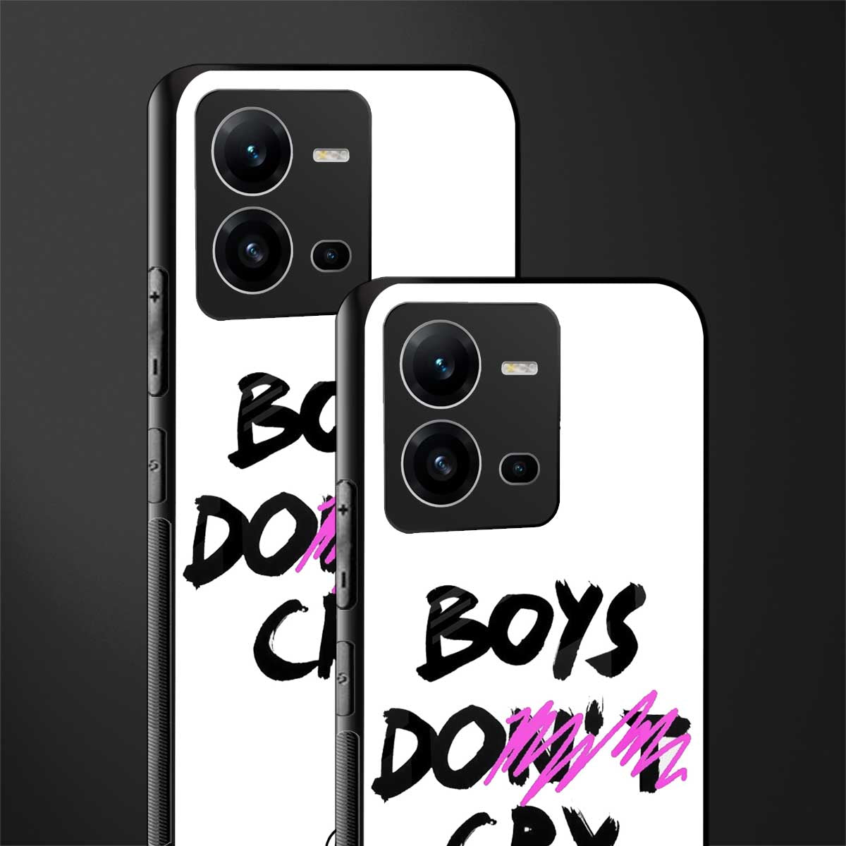 boys do cry back phone cover | glass case for vivo v25-5g