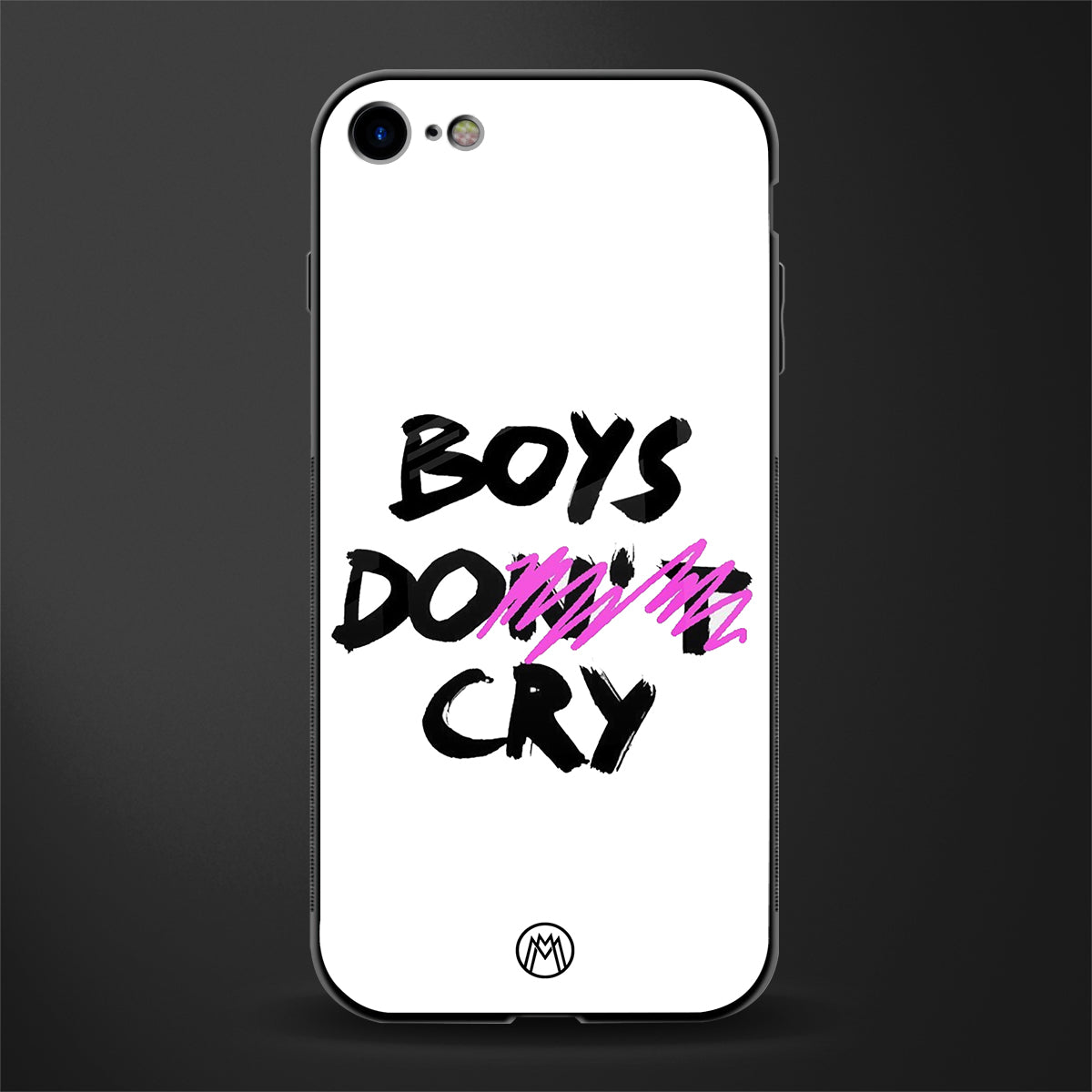 boys do cry glass case for iphone se 2020 image