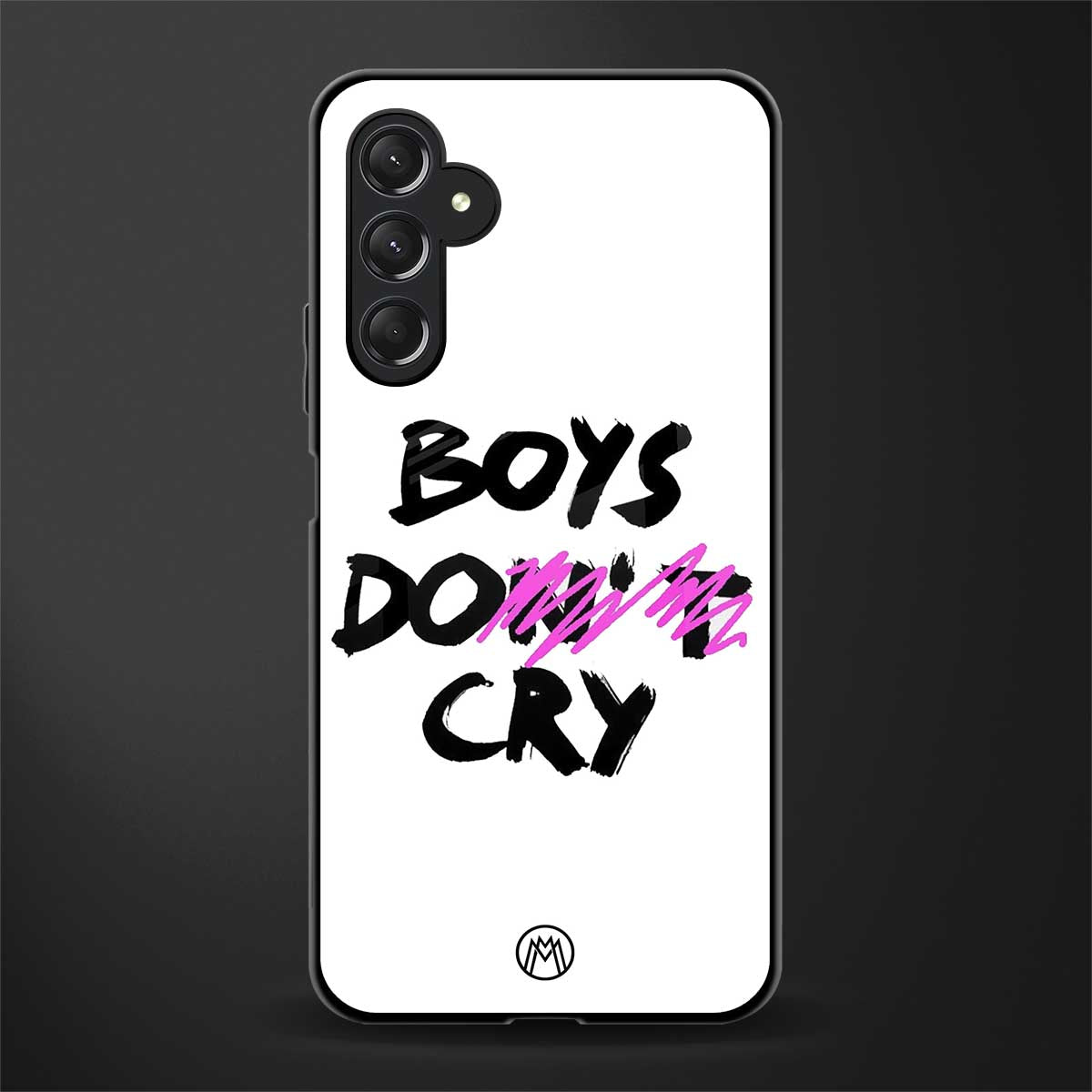 boys do cry back phone cover | glass case for samsun galaxy a24 4g