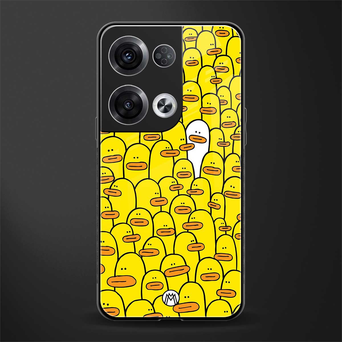 brian the duck back phone cover | glass case for oppo reno 8 pro