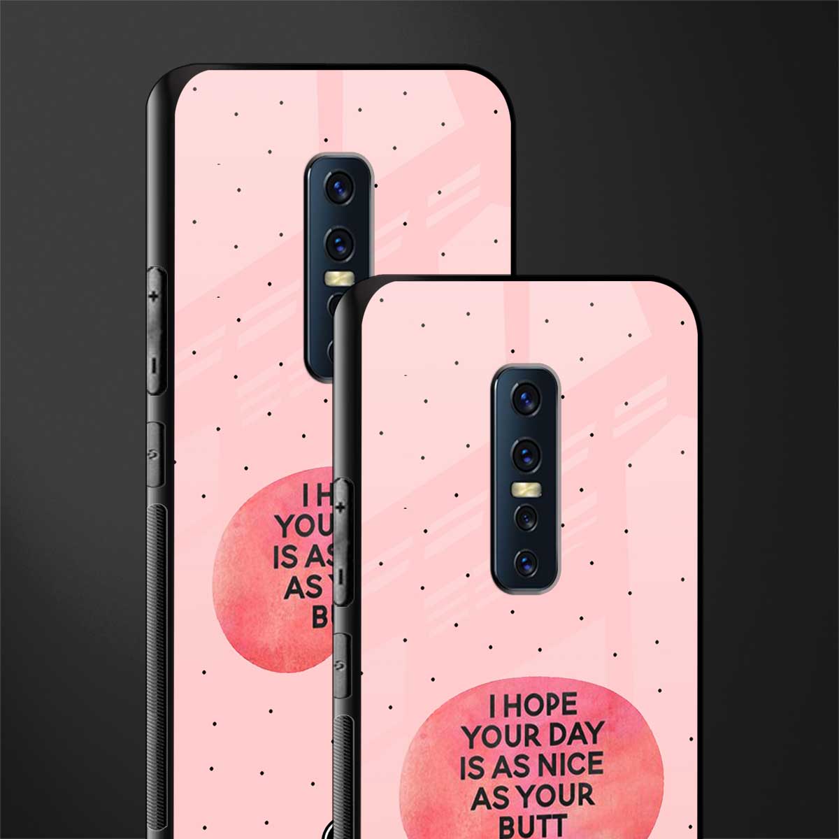 butt day quote glass case for vivo v17 pro image-2
