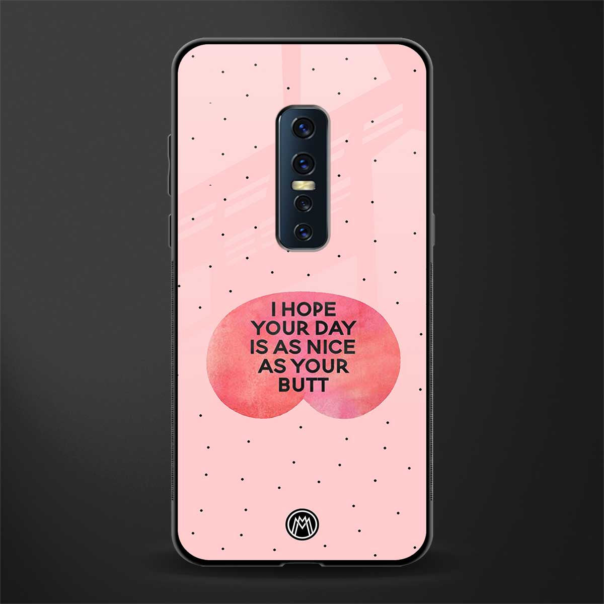 butt day quote glass case for vivo v17 pro image