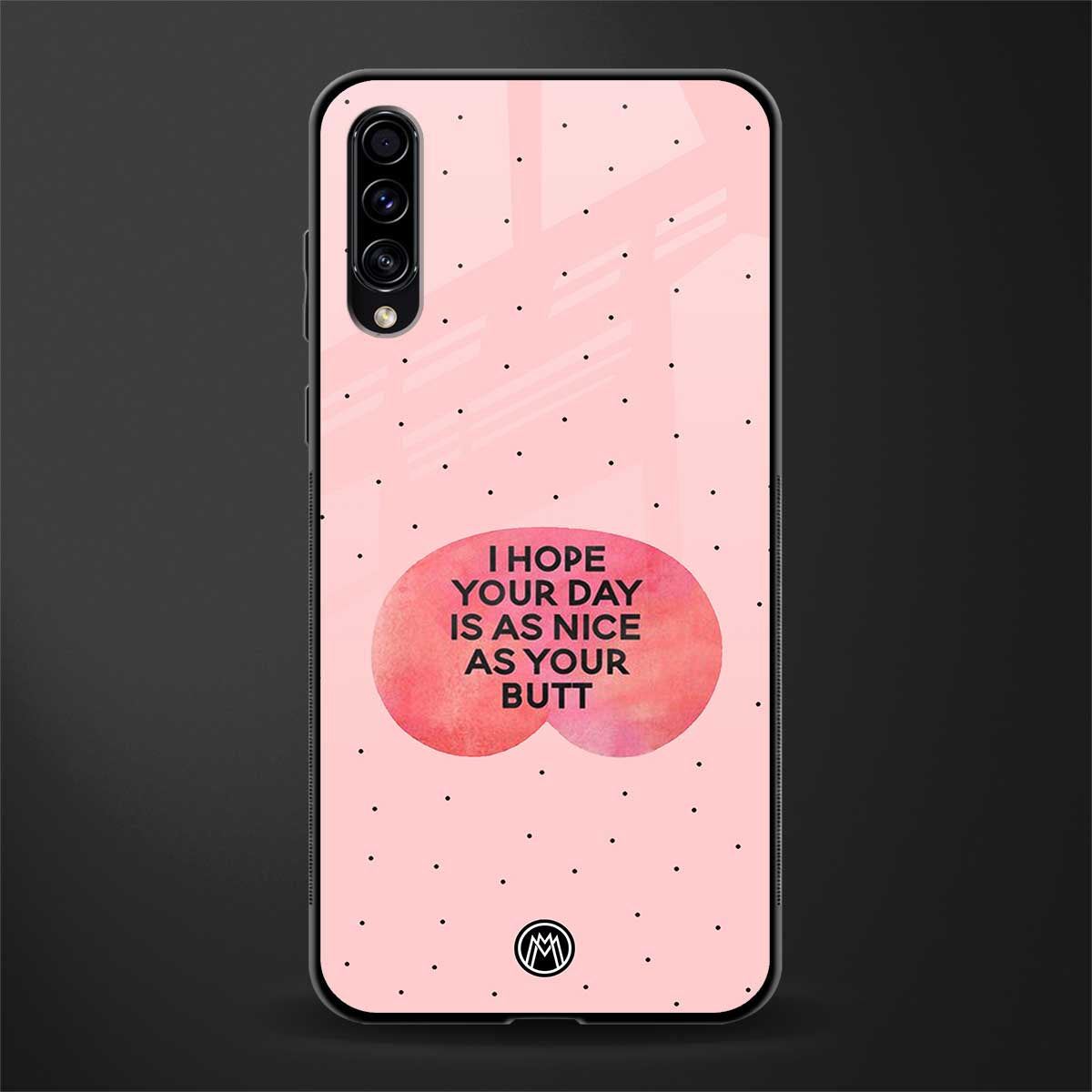 butt day quote glass case for samsung galaxy a70 image