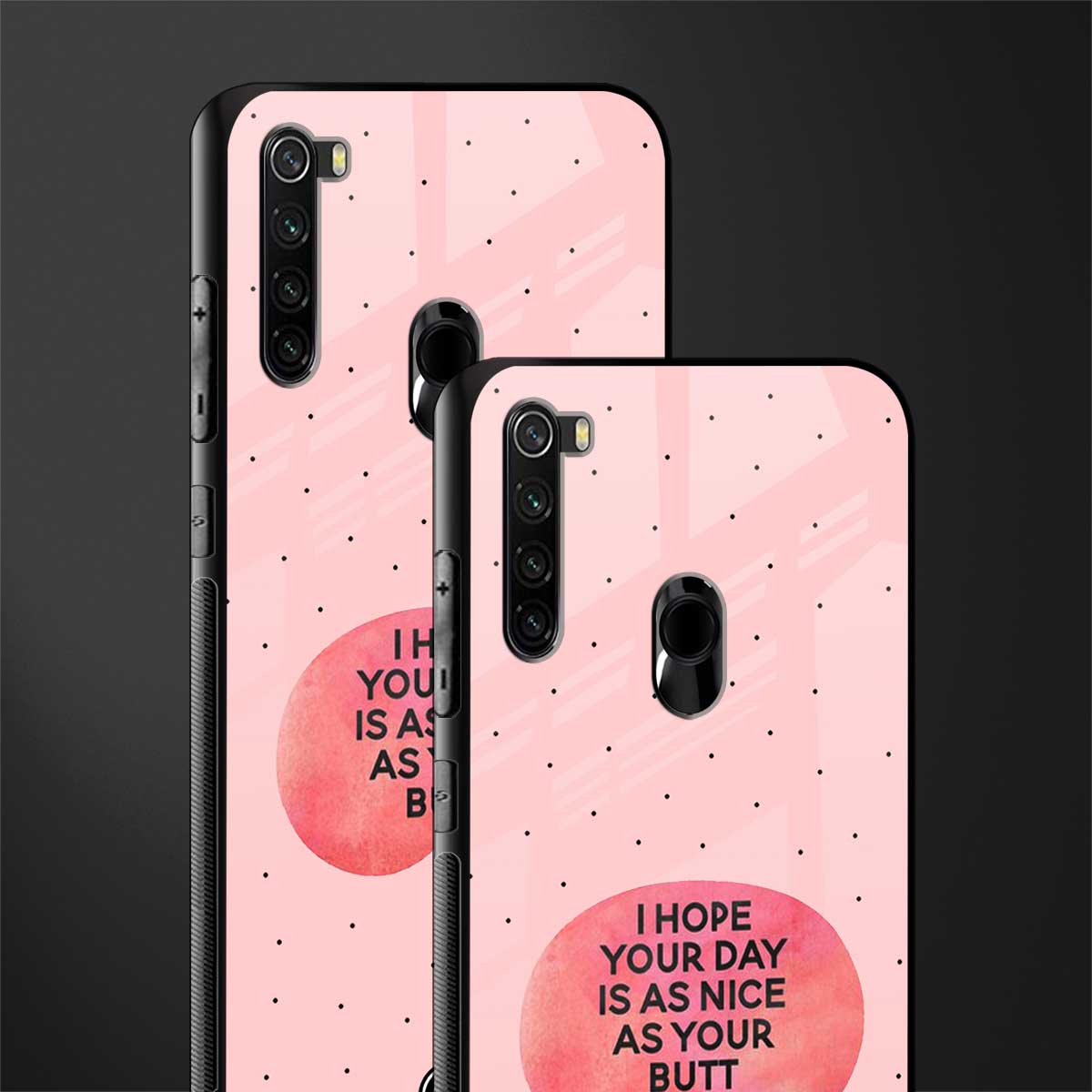 butt day quote glass case for redmi note 8 image-2