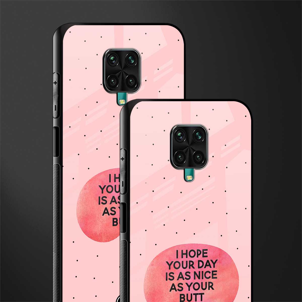 butt day quote glass case for redmi note 9 pro max image-2