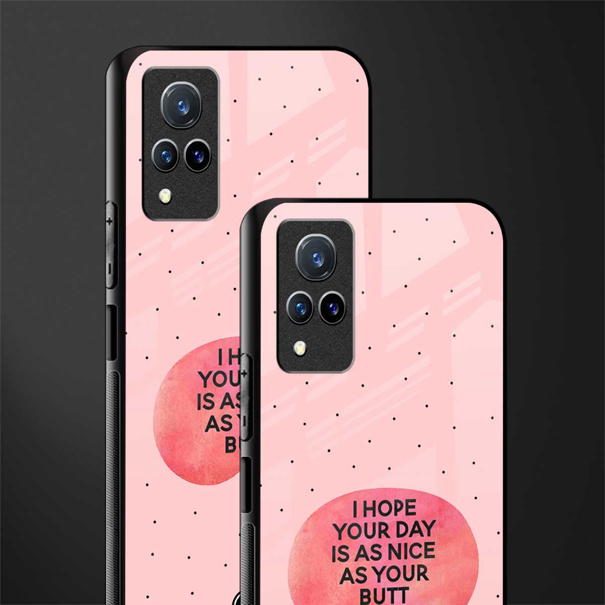 butt day quote glass case for vivo v21 5g image-2