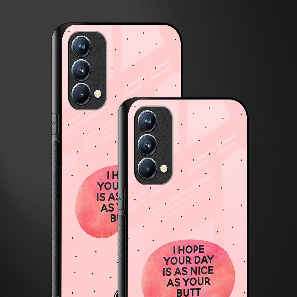 butt day quote glass case for oppo f19 image-2