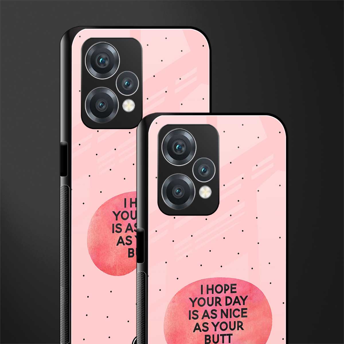 butt day quote back phone cover | glass case for realme 9 pro 5g