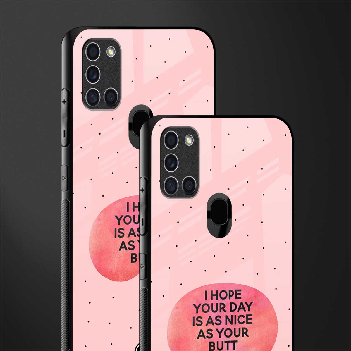 butt day quote glass case for samsung galaxy a21s image-2