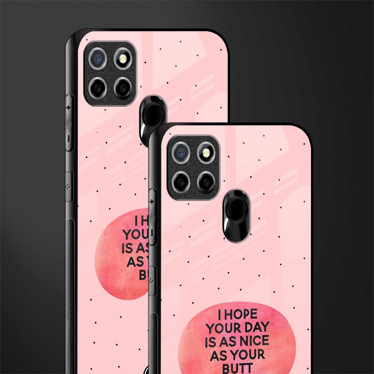 butt day quote glass case for realme narzo 20 image-2