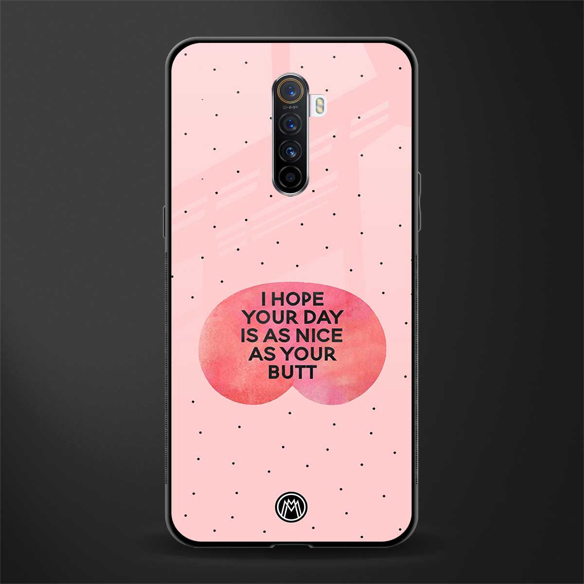butt day quote glass case for realme x2 pro image