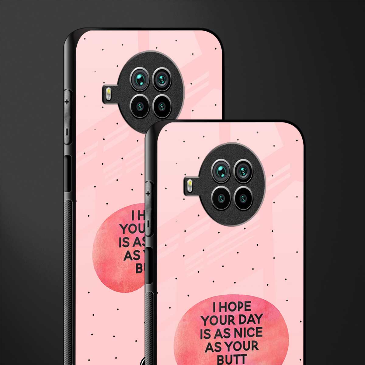 butt day quote glass case for mi 10i image-2