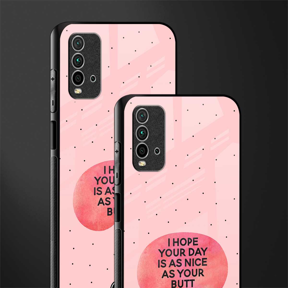 butt day quote glass case for redmi 9 power image-2