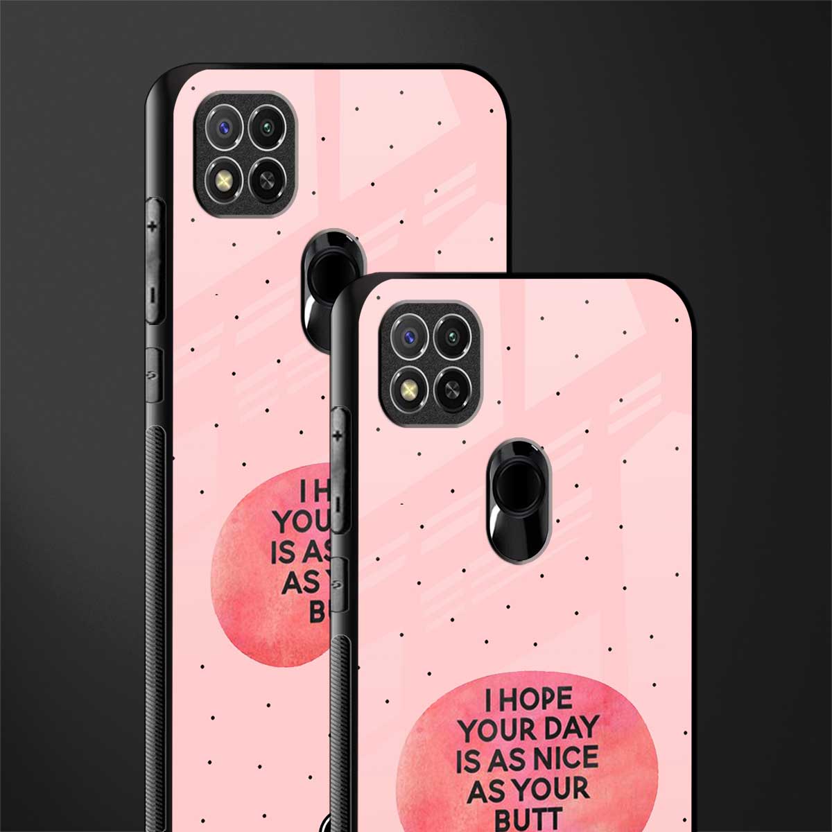 butt day quote glass case for redmi 9 image-2