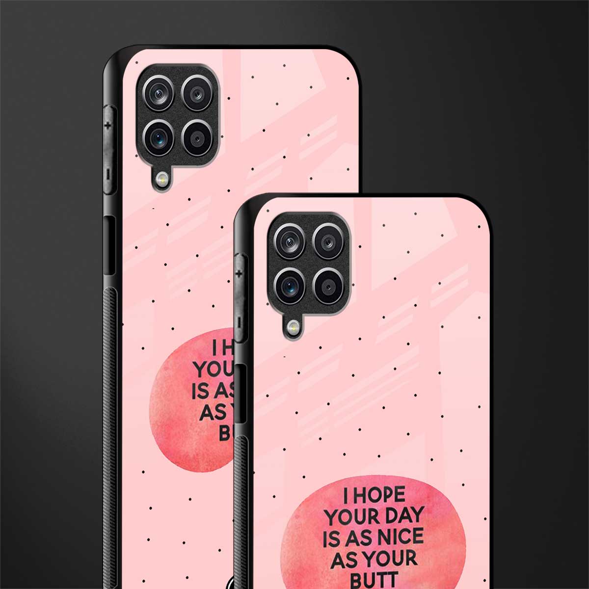 butt day quote glass case for samsung galaxy m12 image-2
