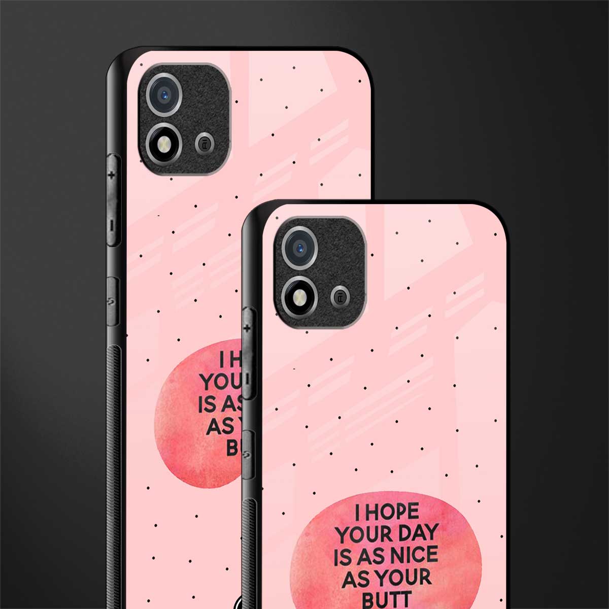 butt day quote glass case for realme c20 image-2
