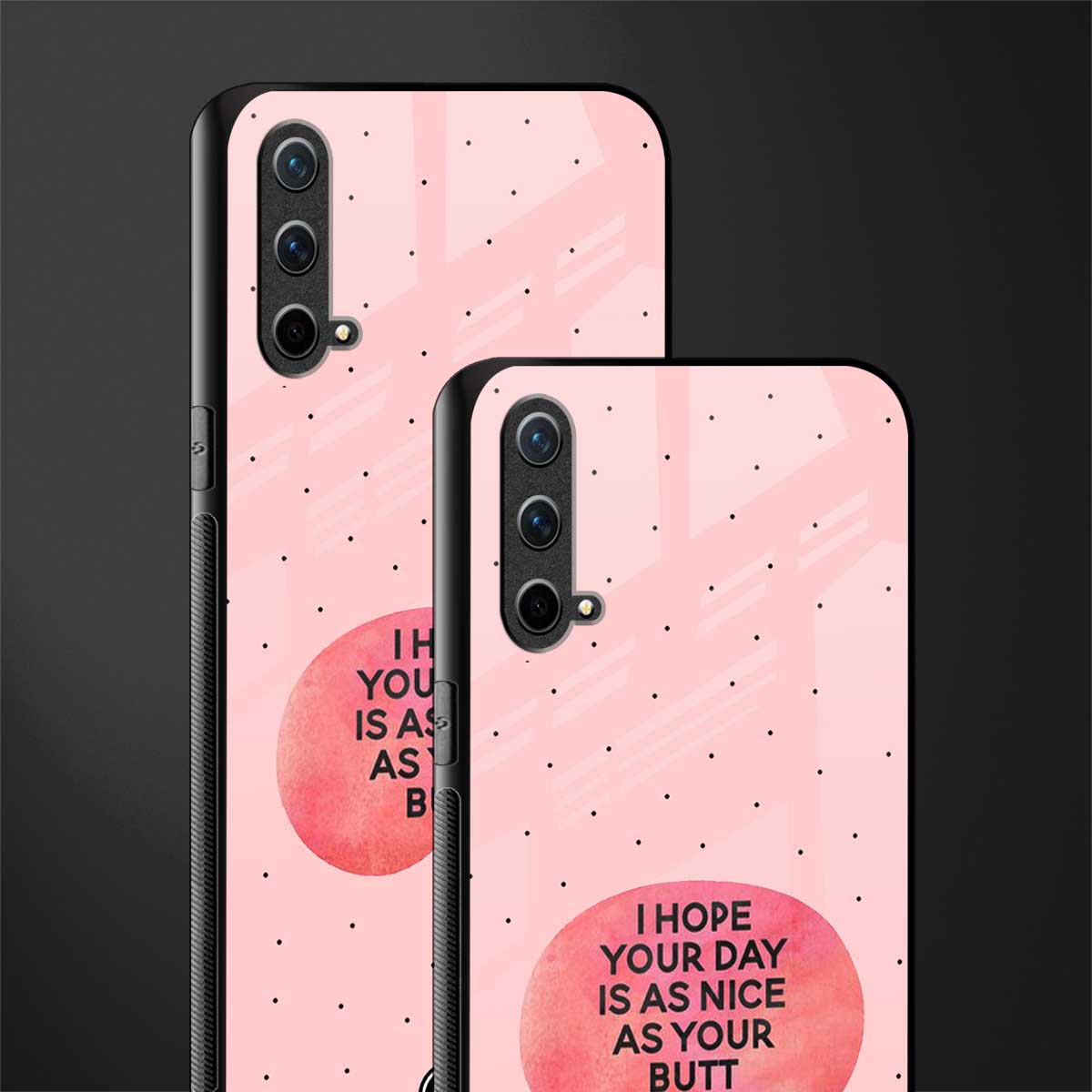 butt day quote glass case for oneplus nord ce 5g image-2