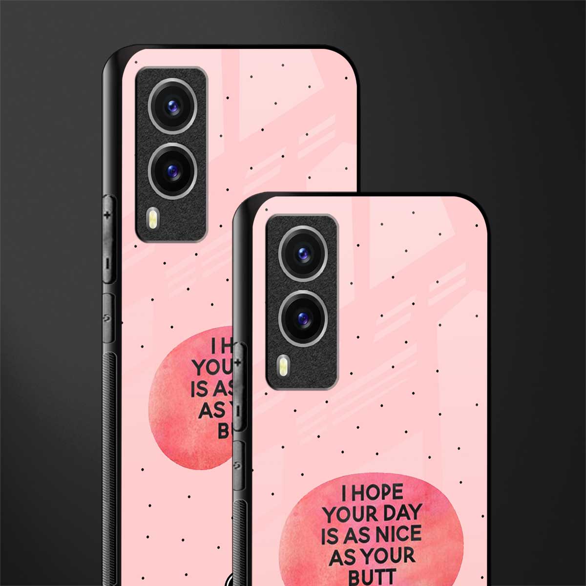 butt day quote glass case for vivo v21e 5g image-2