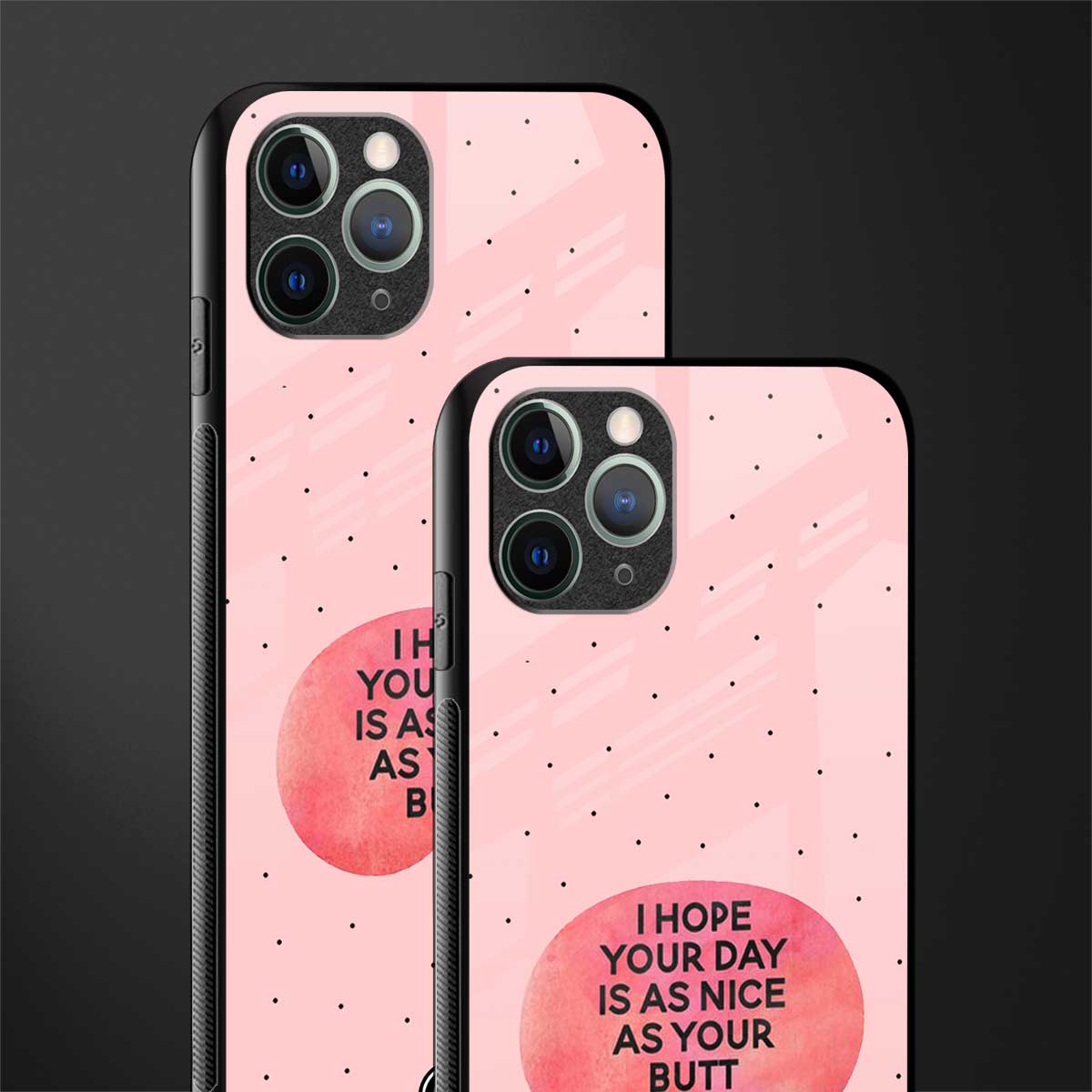 butt day quote glass case for iphone 11 pro max image-2