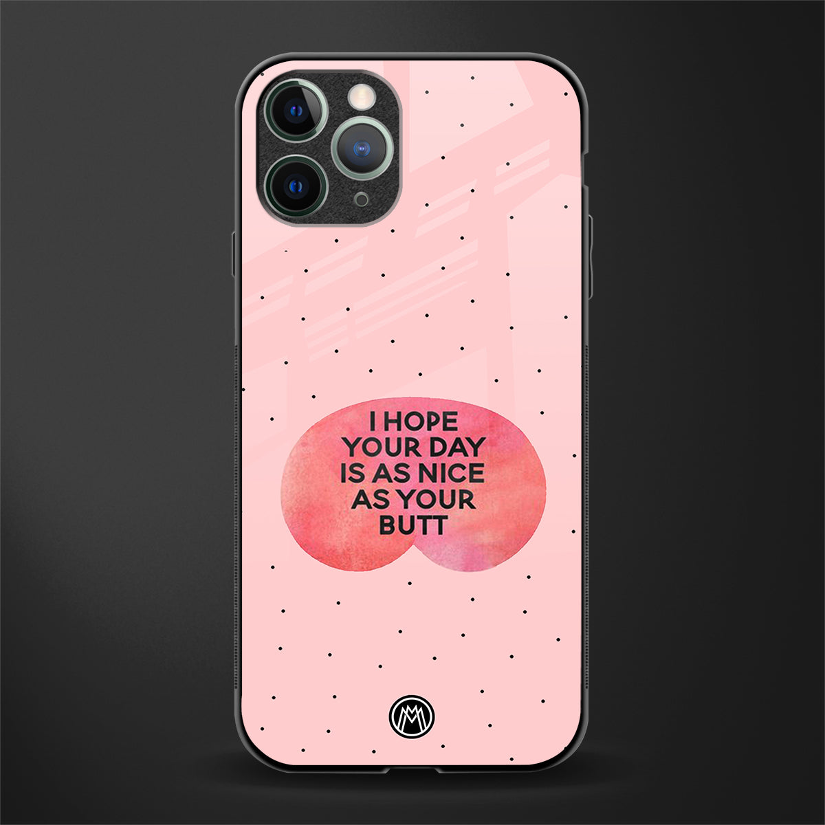 butt day quote glass case for iphone 11 pro max image