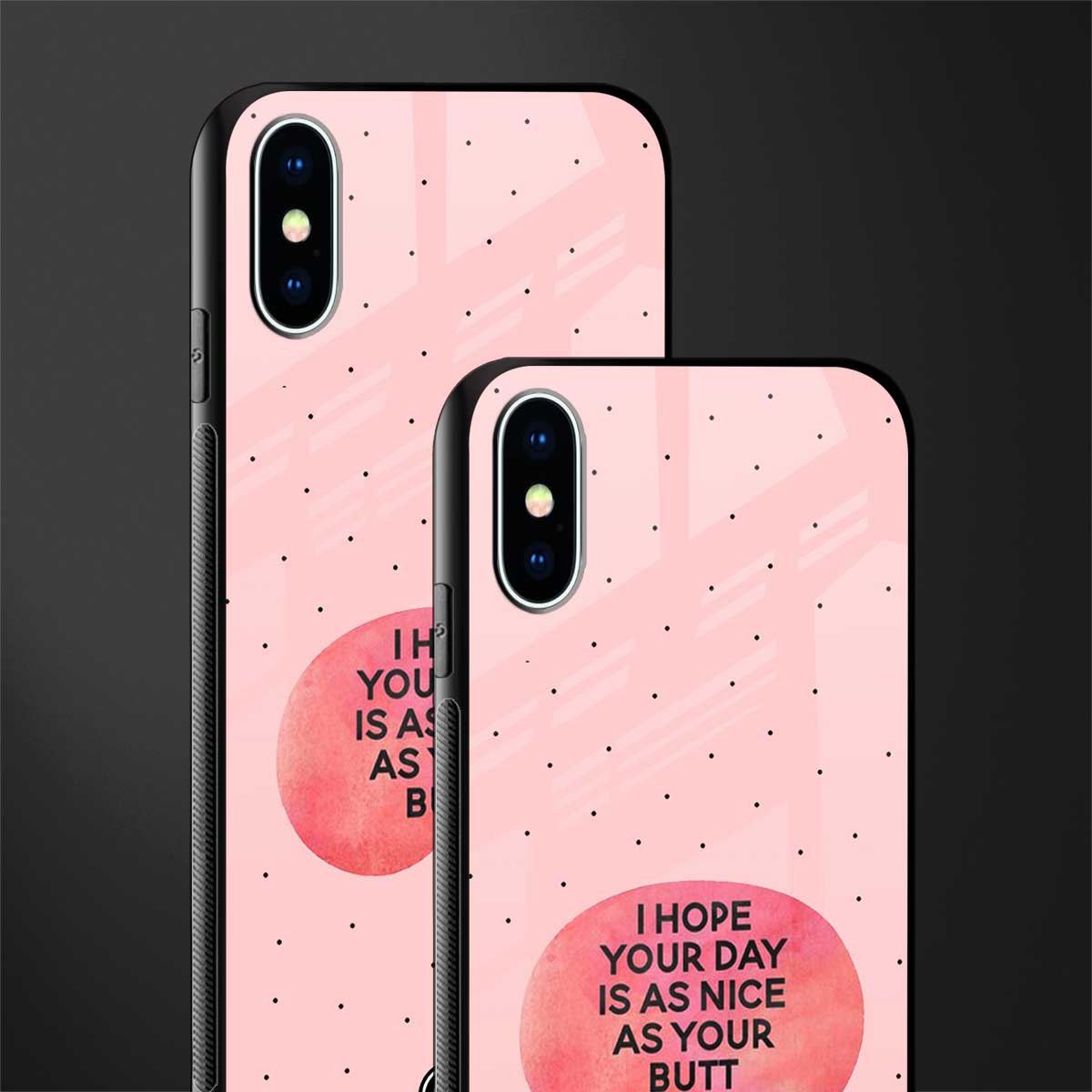 butt day quote glass case for iphone xs image-2