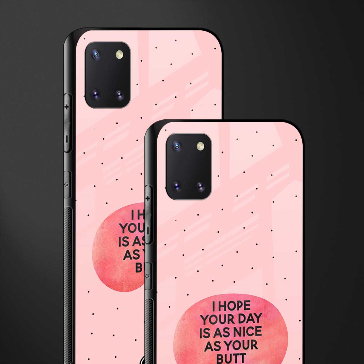 butt day quote glass case for samsung a81 image-2