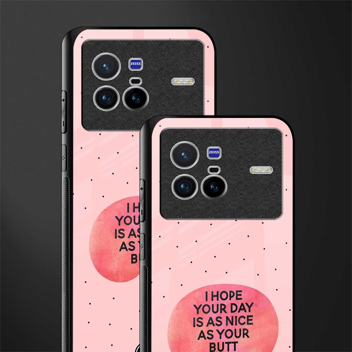 butt day quote glass case for vivo x80 image-2