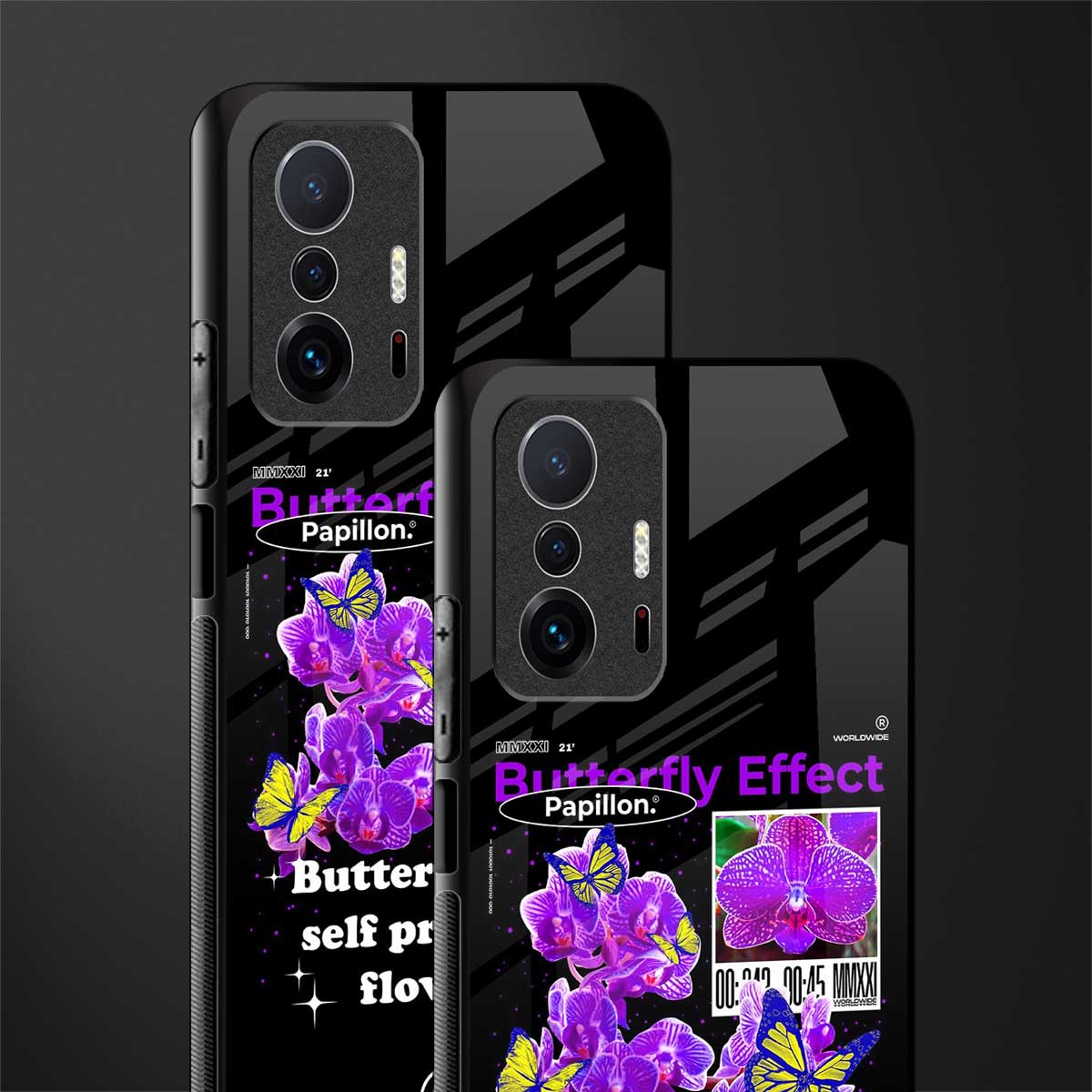 butterfly effect glass case for mi 11t pro 5g image-2