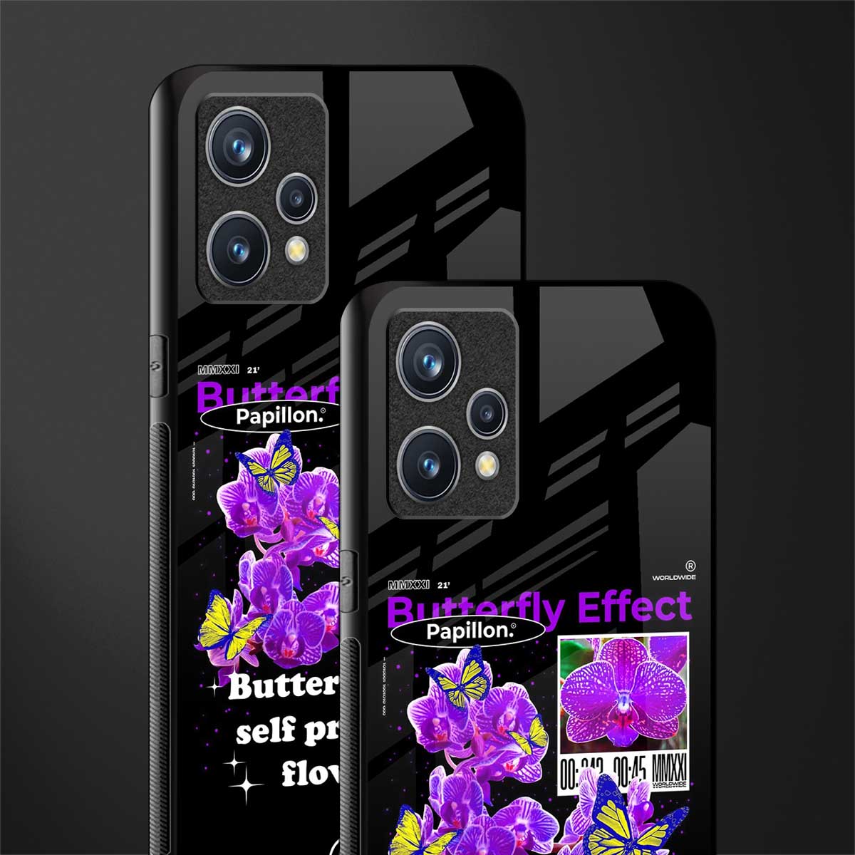 butterfly effect glass case for realme 9 4g image-2