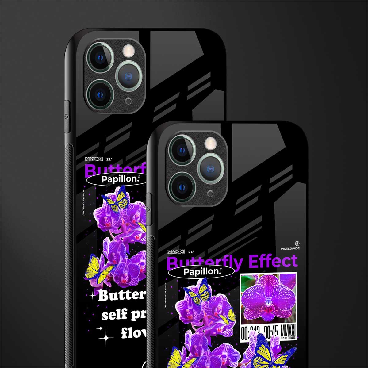 butterfly effect glass case for iphone 11 pro image-2