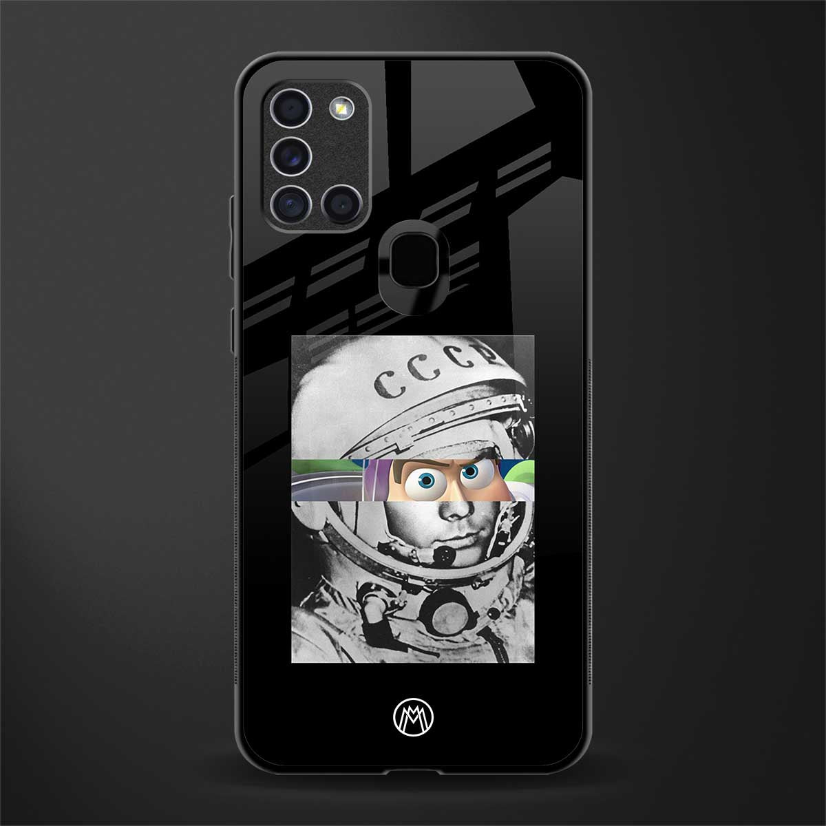 buzz lightyear astronaut mobile glass case for samsung galaxy a21s image