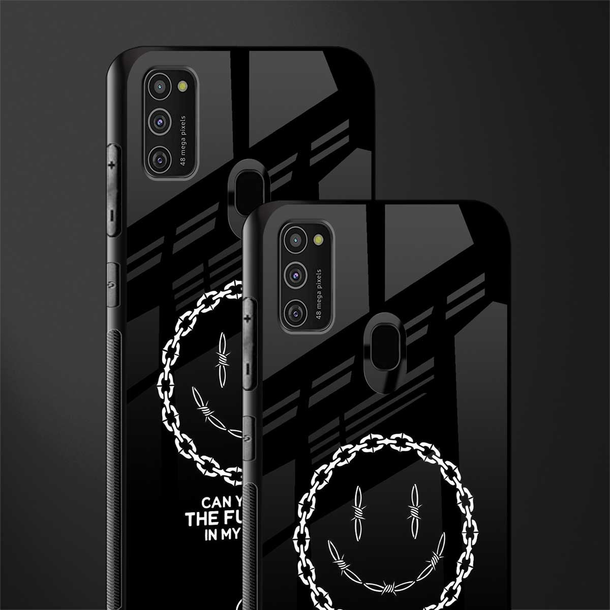 buzz off glass case for samsung galaxy m21 image-2