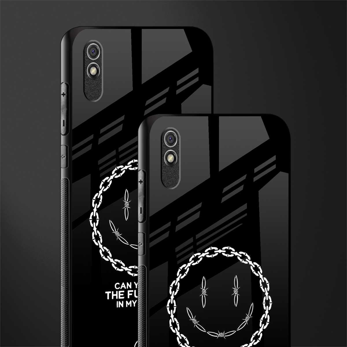 buzz off glass case for redmi 9a image-2