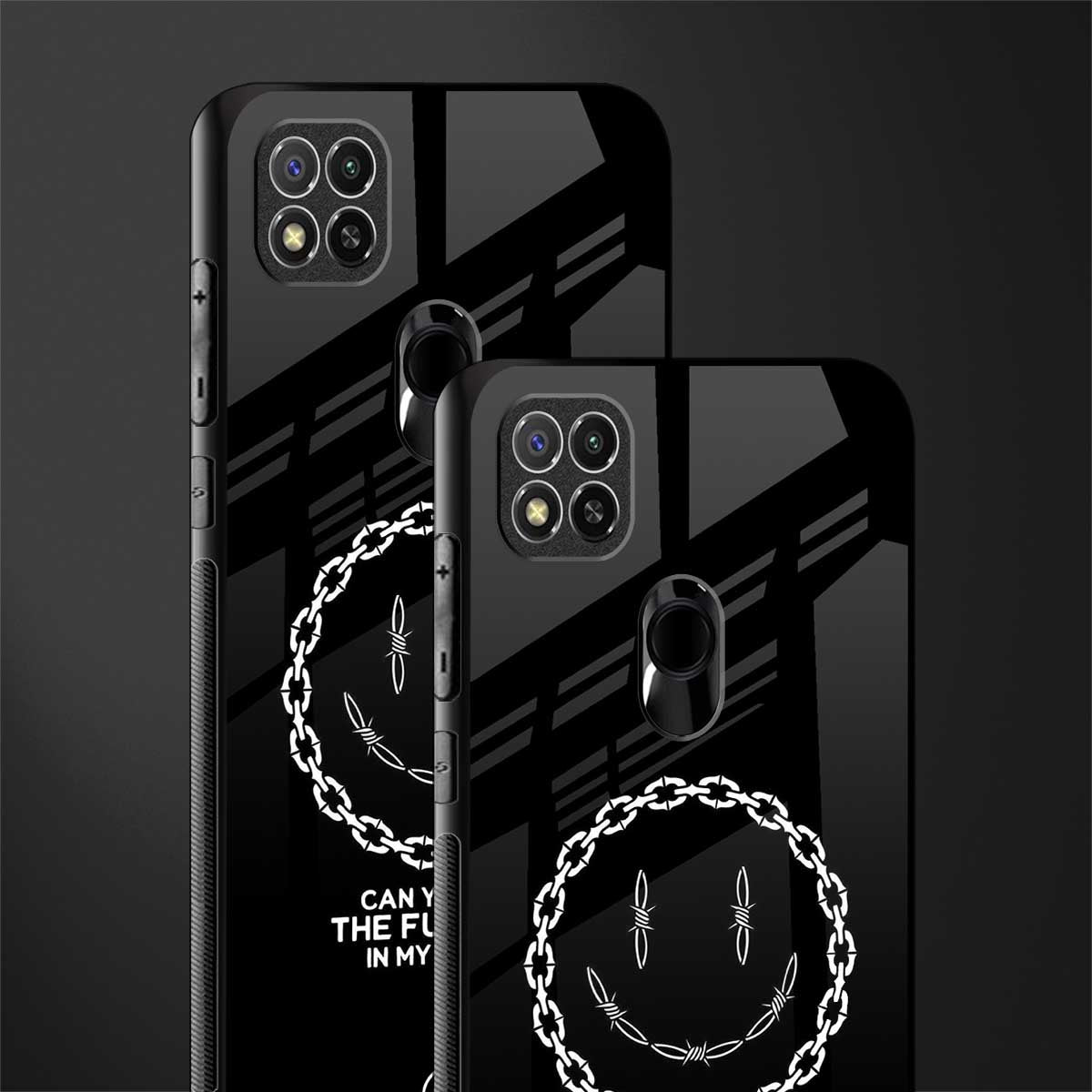 buzz off glass case for redmi 9 image-2