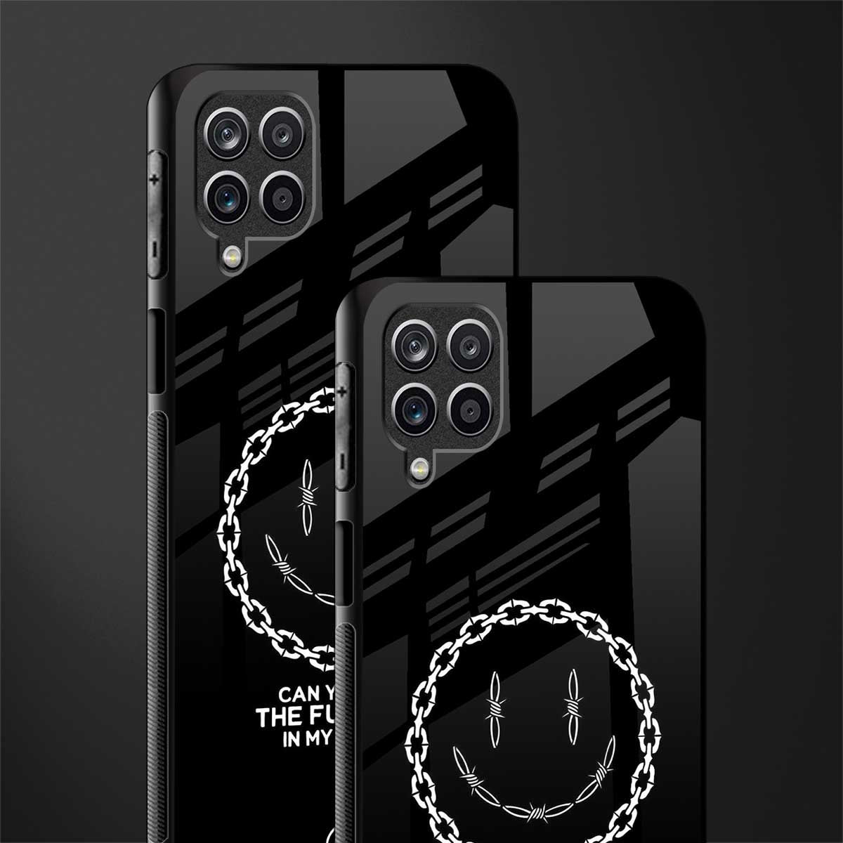 buzz off glass case for samsung galaxy m12 image-2