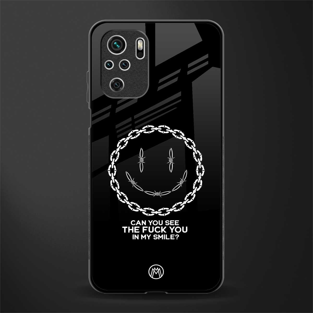 buzz off glass case for redmi note 10s image