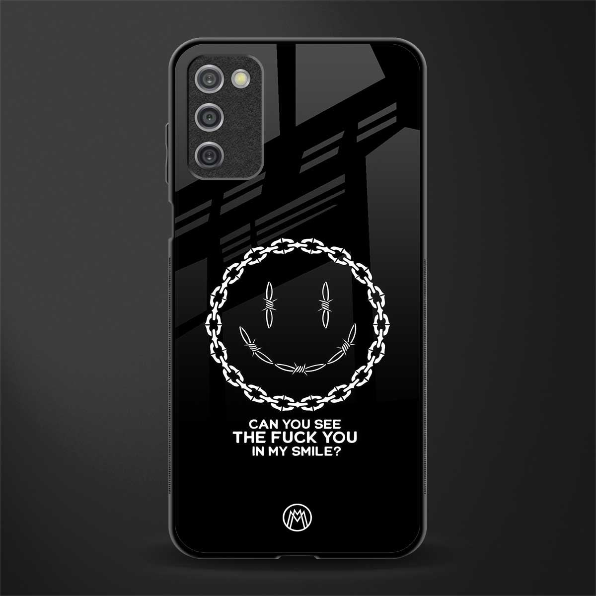 buzz off glass case for samsung galaxy a03s image